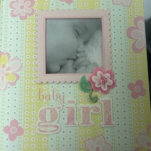 Pink Floral Baby Girl Photo Album